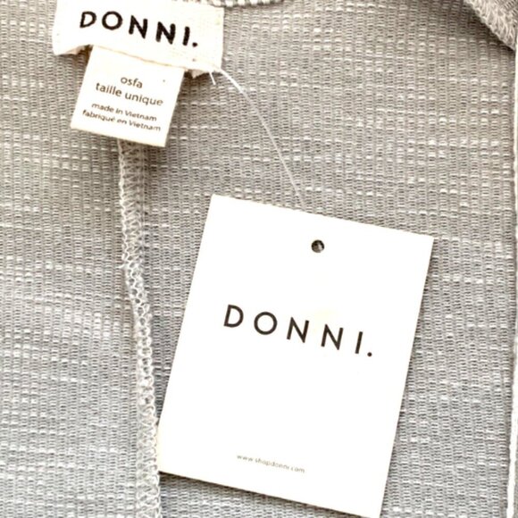 NWT Donni Sandwash Cardigan Sweater Coat Longline 2-Pocket One Size Fits All 49K - Picture 8 of 10